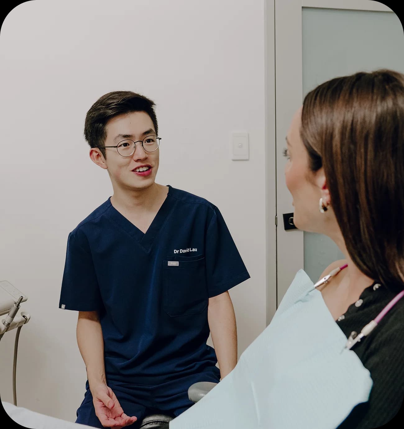 Dental clinician preparing for an urgent same-day assessment