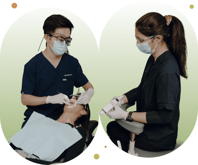 The Dental & Implant Studio clinical team during patient care